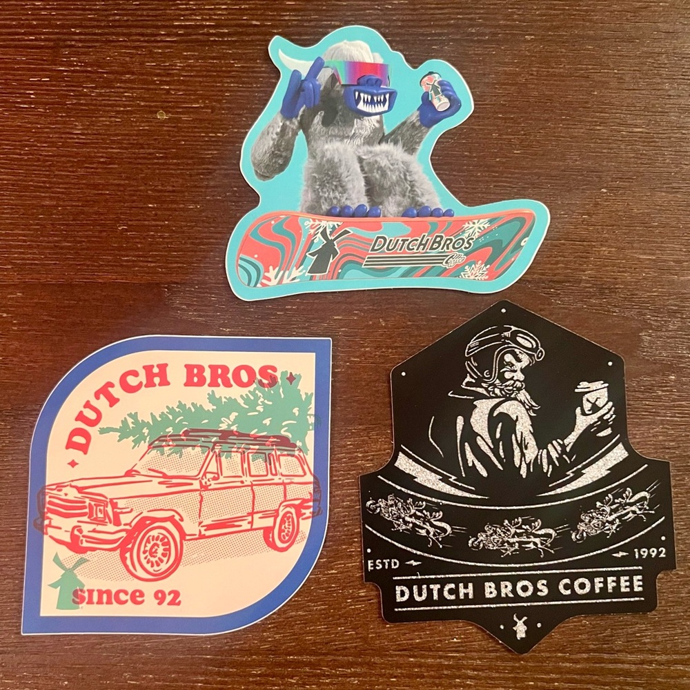 Throw Back Winter Pack - Dutch Bros Stickers